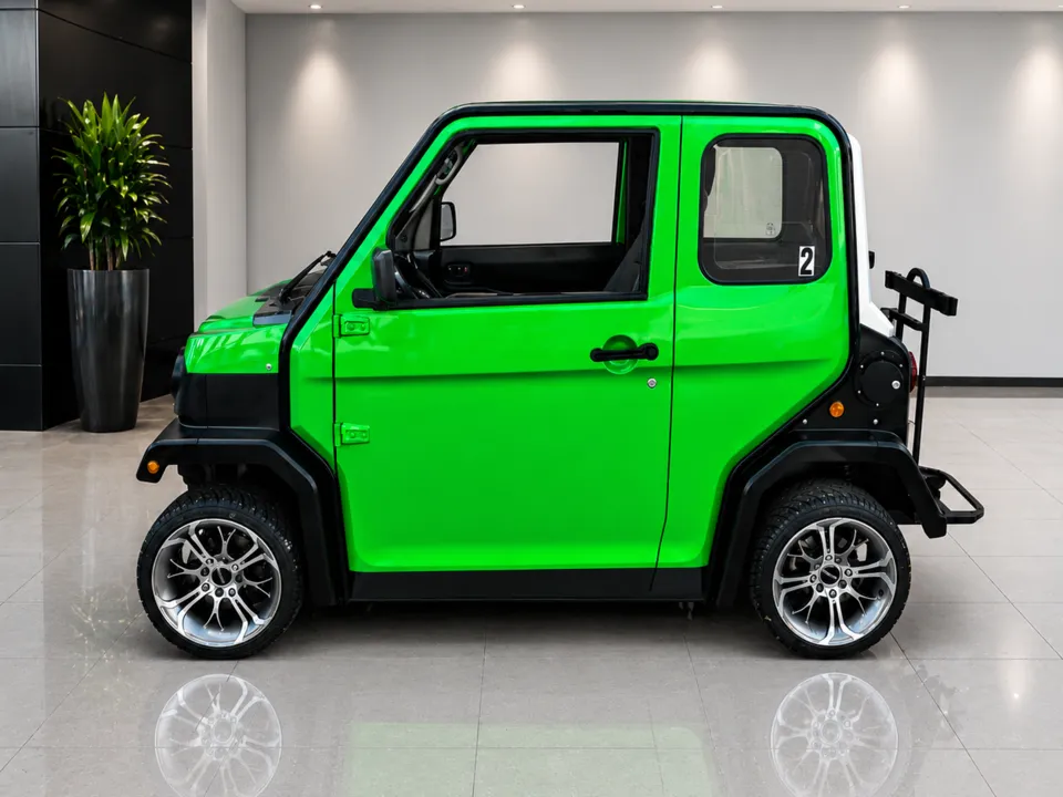 Cart 2, a green golf cart