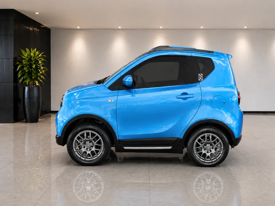 Cart 6, a light blue golf cart