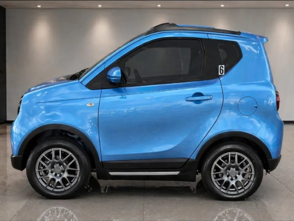 Cart 9, a light blue golf cart